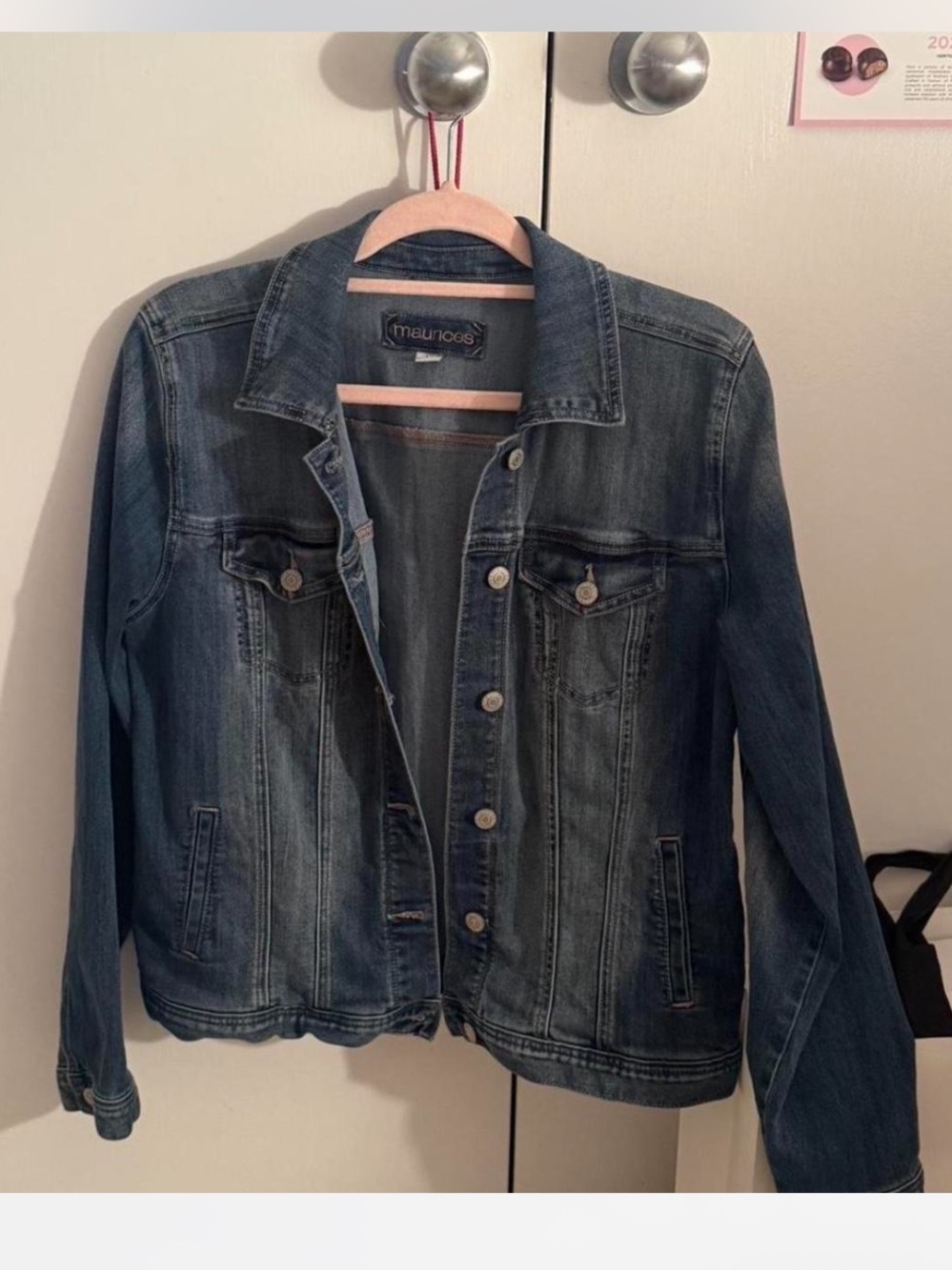 Maurices Blue Washed Denim Jacket